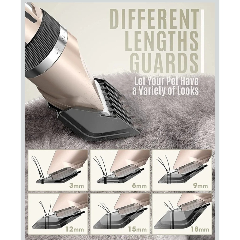 Low Noise Dog Clipper‎ Set Cordless Rechargeable - Picture 4 of 6